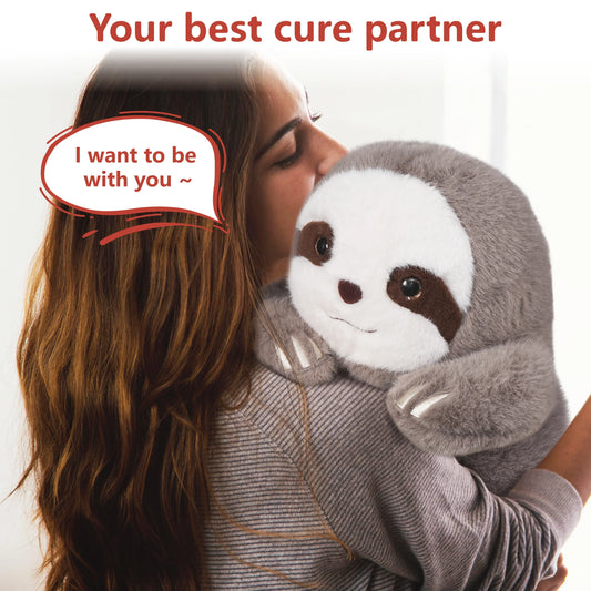 14" Weighted Sloth Stuffed Animal – 3.5lb Plush Toy for Kids & Adults, Soothing Anxiety Relief Gift