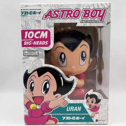 Astro Boy & Friends Q Version Figures – Classic Anime Collectible Desktop Models (Uran, Leo, White Lion)