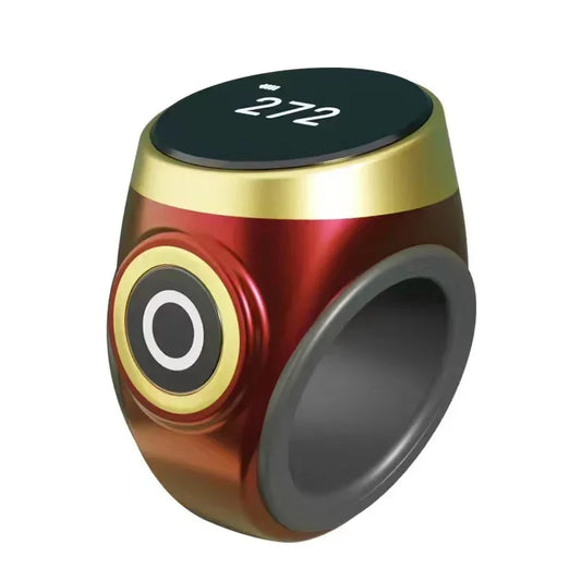 Smart Electronic Digital Finger Ring – Bluetooth Tally Counter with Vibration & Time Reminder