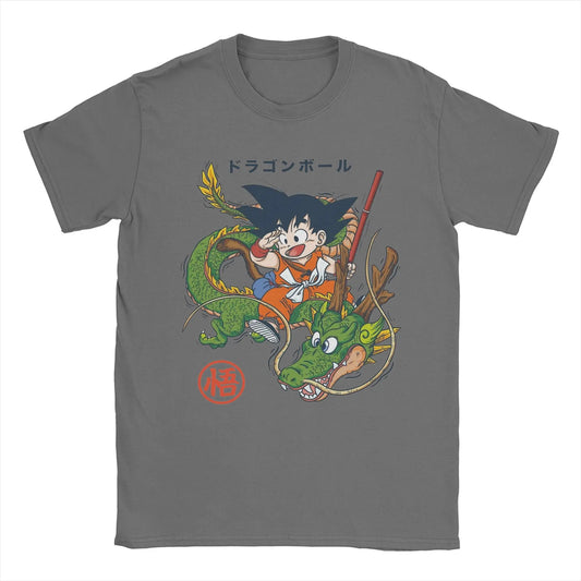 Dragon Ball Goku & Shenron T-Shirts – DBZ Cotton Crew Neck Tees for Men & Women