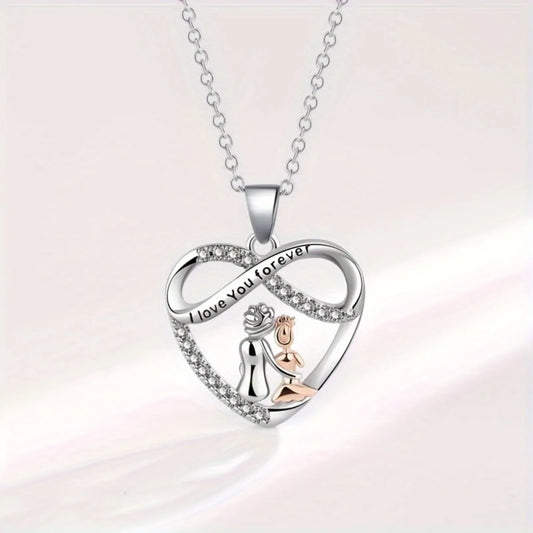Endless Love Necklace for Aunt & Niece – Copper with Inlaid Zirconia