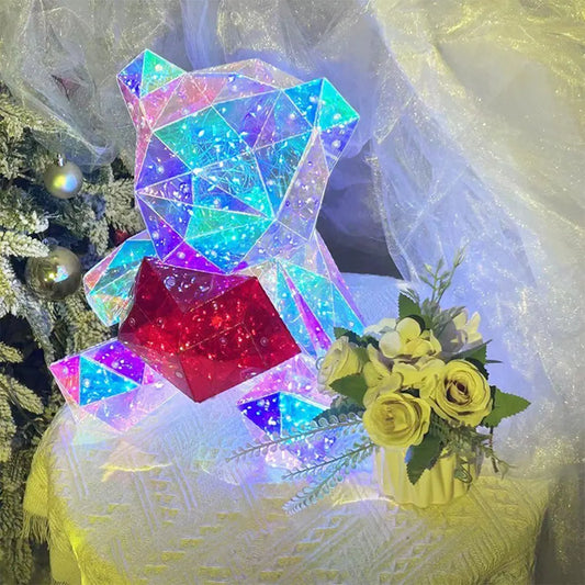 LED Light Up Teddy Bear Doll – Romantic Glowing Plush Toy for Valentine’s, Birthday & Anniversary
