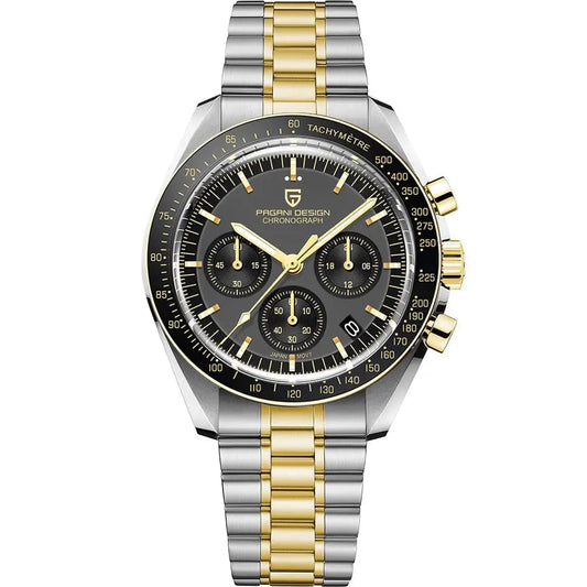 2025 New PAGANI DESIGN Moon V6 Men's Watch – Luxury Chronograph Quartz Timepiece with Sapphire Mirror