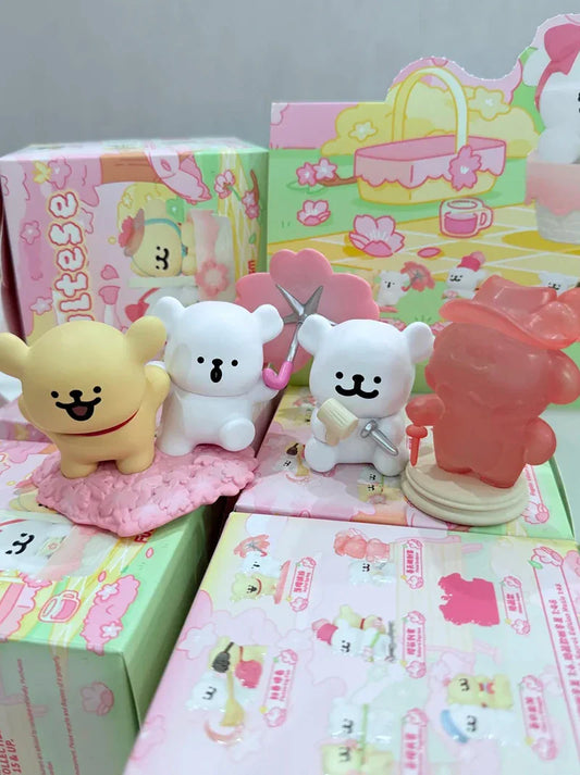 Maltese Joyful Spring Series Blind Box – Sakura Puppy Mystery Doll Collectible Toy