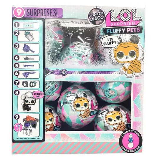 L.O.L. Surprise! Winter Disco Pet Ball – Blind Box Doll for Girls