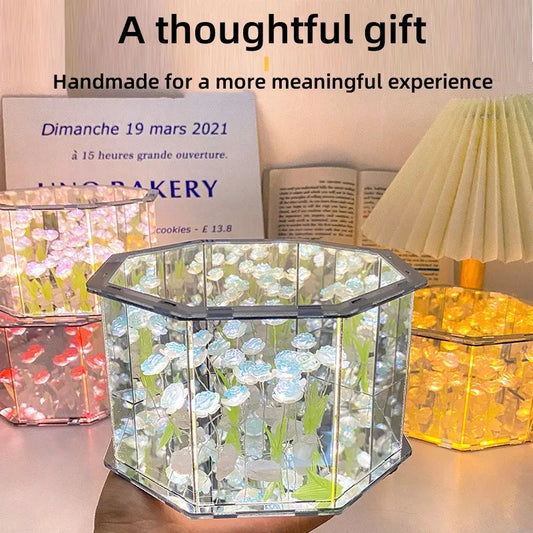 New DIY Tulip Mirror Cube Lamp