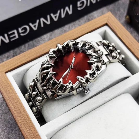 Retro Y2K Claw Watch – Alabaster-Style Fashion Timepiece with Unique Design