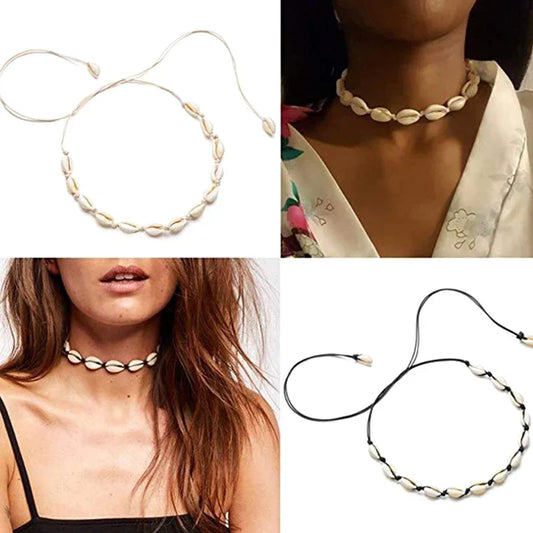 Boho Beach Shell Choker Necklace – Summer Fashion Jewelry for Women & Girls
