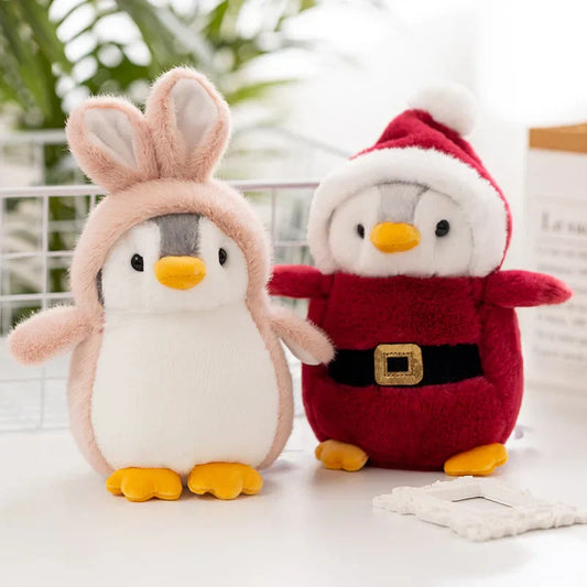 Lovely Cartoon Mollusk Penguin Cosplay Plush – Cross-dress Rabbit, Unicorn & Dinosaur Gifts